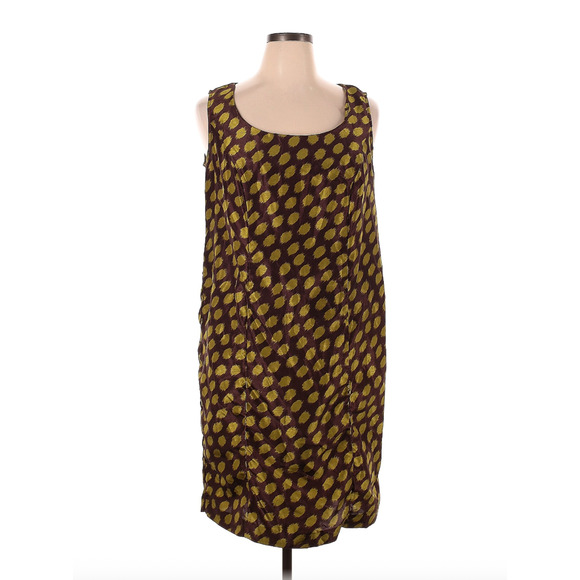 Dana Kay Dresses & Skirts - Dana Kay Polka Dot Metallic Cocktail Dress Sz 14W Lagenlook Going Out EUC